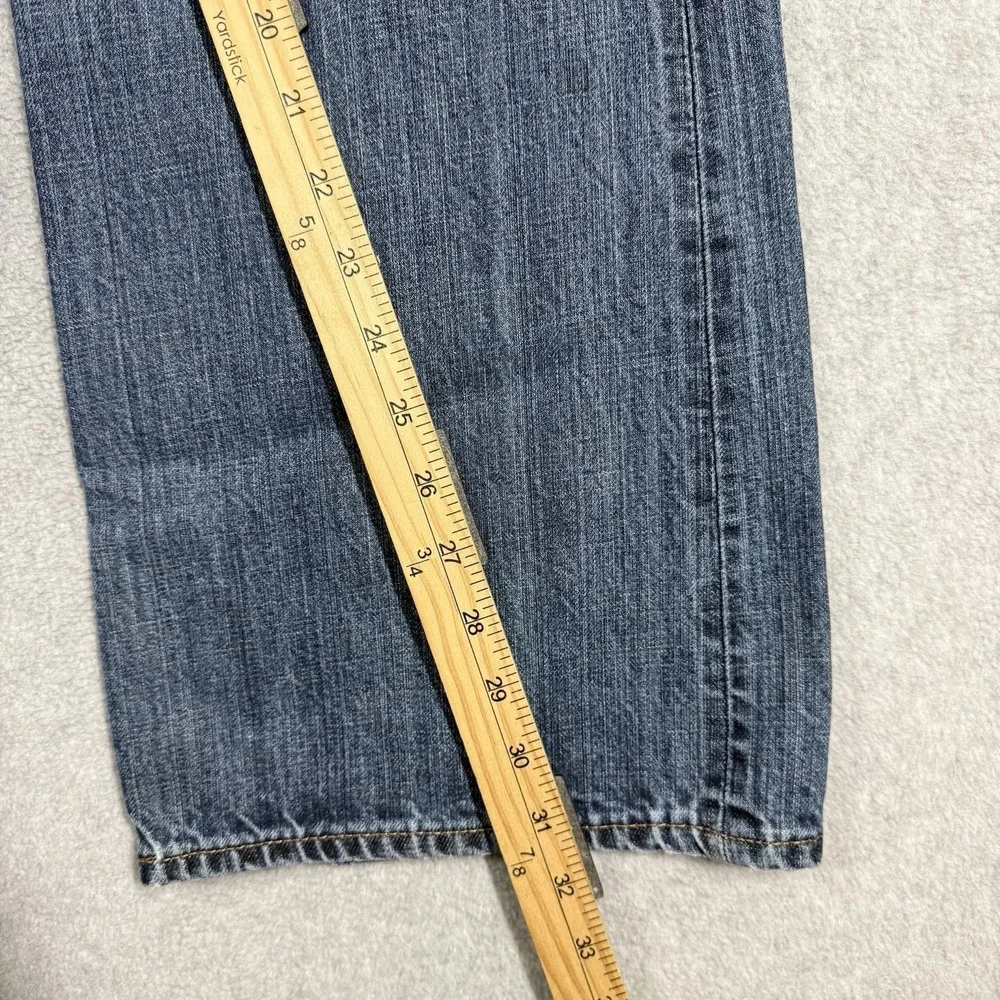 Banana Republic BOOTCUT Jeans Mens 35x32 Medium Wash Distressed‎ Faded Y2K